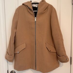 Mango Wool Blend Winter Coat with Hood